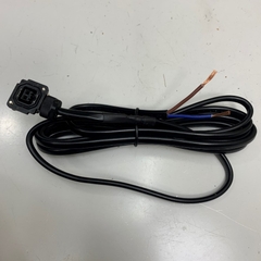 Cáp Phanh Động Cơ 2M 6.5ft MR-BKS1CBL2M-A2-L Mitsubishi Servo Motor Connector JN4FT02SJ1 2 Pin to 8 Core Black Cable 300V PVC  Encoder Connector MELSERVO-J3 Series Electromagnetic Brake Cable