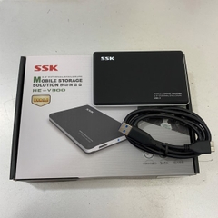 Hộp Đựng Ổ Cứng Gắn Ngoài 2.5 inch Sata HDD Box 3.0 SSK HE-V300 Cáp USB 3.0 Type A to Type Micro B Dài 1.3M