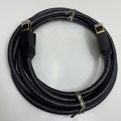 Dây Nhẩy Công Nghiệp Dài 2M 6.5ft AMPCOM CAT7 10G 600MHz Ethernet Shielded Cable RJ45 Network Patch Cord PVC Jacketed Black LSZH S/FTP 4PR 26AWG OD Ø 7.5mm For Computer, Industrial Cable