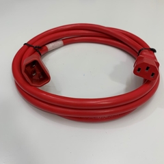 Dây Nguồn APC Power Cord C13 to C14 6Ft Dài 1.8M 15A 250V 14AWG 3x2.08mm² VW-1 105°C CSA SJT UL Cable OD 9.4mm-Red AP9870 in Taiwan