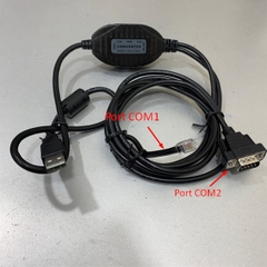 Cáp Nạp Chương Trình Cho Biến Tần Parker AC 590+ Series Cable USB to RJ10 4P4C Serial Và 1 Port RS232 Serial Gearmo USA-FTDI2X 1.5M