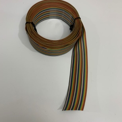 Cáp Bẹ Nhiều Mầu GENERIC IDC 50 Pin Dài 1M Rainbow Color Flat Ribbon Cable 50 Wire 1.27mm Unscreened 63.5mm 26AWG 300V For IDC 50P Pitch 2.54mm
