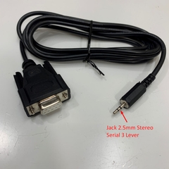 Cáp RS232 Serial Cable DB9 Female to Mini 2.5mm Audio Jack 3 Lever Communication Serial Data Cable Dài 2M