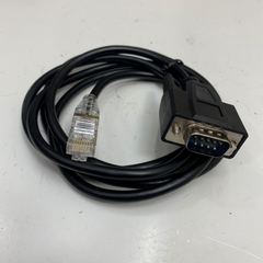 Cáp 1.5M 5ft RS232 Communication DB9 Male to Shielded RJ45 Cable Black PVC 28AWG For PLC Omron CQM1H-CPU21 witch Serial Port MJ2 Fuji Hakko Monitouch TS2060 Touch Screen Panel