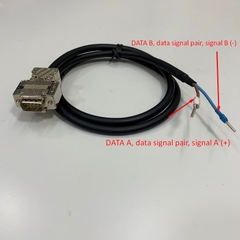 Cáp 1MRS120539 RS-485 SPA Bus Cable Metal Connector Gold DB9 Male to 2 Terminal Module Dài 1.5M 5ft For ABB Relays SPA-ZC 302 With ABB REF 54x Single SPA Slave