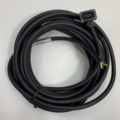 Cáp Mitsubishi MR-PWS1CBL5M-A2-L Dài 5M 17ft Connector SM-2174053-1 4 Pin to 4 Core Open Cut End For Mitsubishi Servo Motor Encoder Cable in Korea