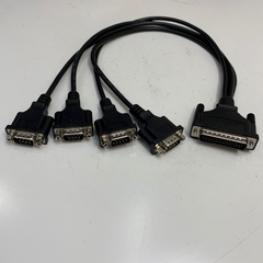 Cáp 0.5M Moxa CBL-M44M9X4-50 Connector DB44 Pin Male to 4 Port DB9 Pin Male Connection Cable RS232 For Moxa Card CP-104UL 104EL-A 114EL Servers