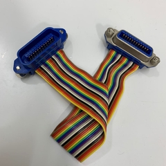 Cáp Instructions GPIB IEEE-488 Male to Female Dài 1M Flat Ribbon Rainbow Cable