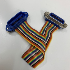 Cáp Instructions GPIB IEEE-488 Male to Female Dài 50Cm Flat Ribbon Rainbow Cable