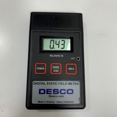 Máy Đo Điện Áp Tĩnh Điện DESCO-F4552 Digital Static Field Meter Operation and Maintenance Hàng Original Theo Thiết Bị Đã Qua Sử Dụng in America