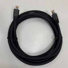 Cáp Mạng Công Nghiệp Cable Ethernet RJ45 CAT6 Gigabit Network Shielded S/FTP PVC Black Industrial Dài 3M 10ft