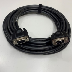 Cáp Agilent F1047-80002 Dài 5M 17ft RS232C Serial DB9 Female to Female Communication Shielded Cable Molex 26AWG UL E116273 80°C 300V OD 7.0mm Color Black