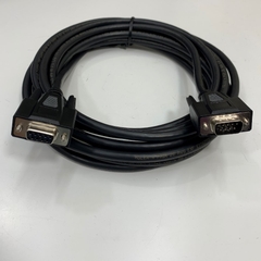 Cáp LS-SER-9MF-5M Dài 5M 17ft RS232 Serial Data DB9 Male to Female Cable Extension Shielded Cable Molex 26AWG UL E116273 80°C 300V OD 7.0mm Color Black For Industrial Communication
