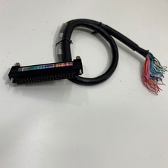 Cáp A6CON1 40 Pin Plug to 40 Core Bare Wire Open End Dài 0.5M For Omron Mitsubishi PLC Level Measuring Instruments