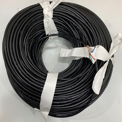 Cáp Nguồn Điều Khiển Chuyển Động SANG JIN 4 Core x 0.5mm² Shielded Control Cable 0.3/0.5kv 300/500V Black OD 7.0mm Length 200M For AC Servo Motor Power Cable in Korea