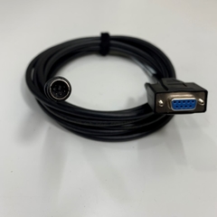 Cáp Điều Khiển CA3-CBLQ-01 Dài 3M 10ft RS232 Cable Molex 28AWG Shielded Connector MD6M to DB9 Female For PLC Mitsubishi Q Series with HMI Proface ST3000 Series Touch Panel
