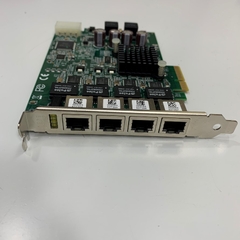 Card Mạng ADLINK 51-18519-0A50 PoE64 Video Capture Card PCI Express x4 4 Port Intel(R) 82574L GigE Vision Power over Ethernet Frame Grabber Jumbo Packets up to 9014 Byte