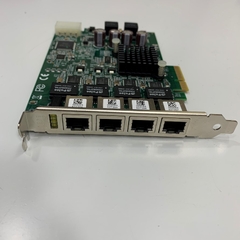 ADLINK 51-18519-0A50 PoE64 Video Capture Card PCI Express x4 4 Port Intel(R) 82574L GigE Vision Power over Ethernet Frame Grabber Jumbo Packets up to 9014 Byte