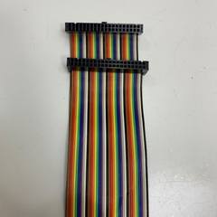Cáp Original IDC 40 Pin Female to Female 40 Pin FC 2*20 Pitch 2.54mm Cable Flat Ribbon Data Rainbow Color 28AWG 105°C 300V Dài 35Cm For Machines, PLC, Digital I/O Terminal Block Board