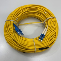 Dây Nhẩy Quang 1Gb HYC LC/UPC-SC/UPC Singlemode Duplex 2.0mm Fiber Optic Patch Cord Cable PVC Yellow SMD LSZH 9/125μm Length 40M