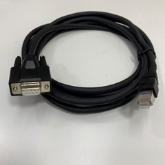 Cáp Điều Khiển HMI-CAB-ST809 Dài 3M 10Ft RS-232 Cable Shielded Connector RJ45 Male to DB9 Female For HMI Proface GP4000 ST3000 Series ST401 with Emerson ROC800 Series