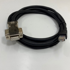 Cáp Điều Khiển Emerson ROC800 Series RS232 Communication Cable Shielded Connector RJ45 Male to DB9 Female Connection Metal Gold Dài 3M 10ft with Computer/HMI