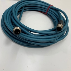Cáp Keyence OP-87452 Serial Data Line Connection Monitor Cable M12 4 Pin D-Code Male to Male NFPA79 Compliant Cable Length 10M