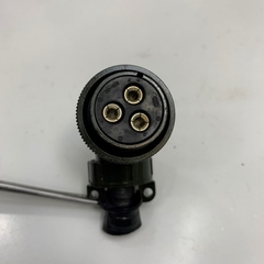 Đầu Jack ITT Inc 20-19S 3 Pin Female Right Angle Plug Connector 3 Way Socket Contacts MS3057-12A For Servo Motor Cable