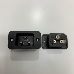 Đầu Vào Phích Cắm Nguồn Điện Hàn Hặc Bắt Cosse Panel Mount Plug Adapter Narken XD-202 AC 250V 16A IEC320 C20 3-Pins IEC Inlet Module Plug Power Connector Socket