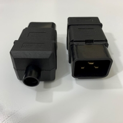 Rắc Đấu Nguồn Điện Thiết Bị Âm Thanh Số Và Máy Chủ Với UPS PDU Turn-link IEC 320 C20 Male AC Plug 16A 250V AC Power Connector IEC C20