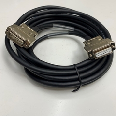 Cáp Original B Line Laser Stage ENC (04) Dài 5M 17ft Cable Shielded DB15 D-Sub 15 Pin Male to Female Cable 5P x 24AWG UL E300577 80°C 300V OD 8.2mm Color Black in Japan