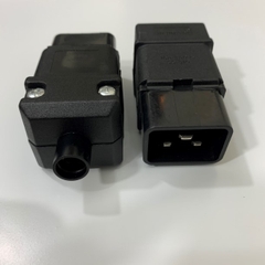 Đầu Đấu Nối Dây Cắm Điện Máy Chủ IEC 320 C20 Male Plug Power Cable AC Power Connector JIN HONG DA SS-810 16A 250V