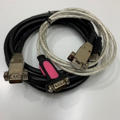 Cáp Null Modem Cable DB9 Male to DB9 Female Serial 10ft Dài 3M + USB to RS232 Converter with FTDI Chip