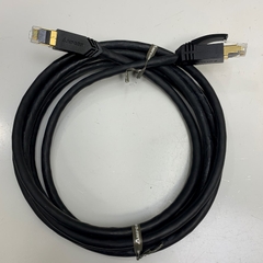 Cáp Mạng Công Nghiệp Dài 3M 10ft AMPCOM CAT7 Ethernet Cable 10 Gigabit 600MHz Shielded RJ45 100W PoE Patch Cord Gold Plated - 10GbE S/FTP 4PR 26AWG OD Ø 7.5mm Network Cable Black