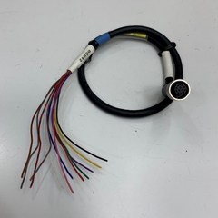 Cáp Điều Khiển CCB-M12X12FS Dài 0.6M 2ft IO Trigger Power 24V+I/O+RS-232 Cable M12 A-Code 12 Pin Female to 12 Core Bare Wire Open End For Cognex Industrial Barcode Camera Reader