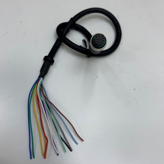 Cáp Điều Khiển Cable M12 A-Code 12 Pin Female to 12 Core Bare Wire Open End Dài 0.5 Meter 1.5ft For Sensor Actuator Connector