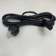 Dây Nguồn AC Power Cord A&D Part# KO.243 Moisture Analyzers Balances Europe Schuko CEE7/7 Plug to IEC C13 10A 250V 18AWG 3x1.0mm² Cable OD 7.0mm Dài 3M 10ft