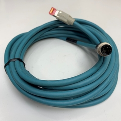 Cáp Điều Khiển Keyence OP-87458 Ethernet Cable M12 4 Pin D-Code Male to RJ45 Dài 5M 17ft For Keyence Vision Sensor - IV Series