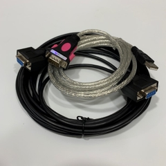 Bộ Combo Cáp Máy In Olivetti PR2 Plus In Ma Trận Điểm For Sổ Tiết Kiệm Ngân Hàng Giấy Chứng Nhận Quyền Sử Dụng Đất Hộ Chiếu RS232 Black Length 3M + USB to RS232 Z-Tek