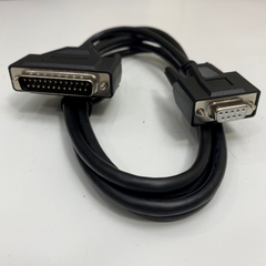 Cáp Điều Khiển RS-232C Cable P/N 321-60754 Dài 1.8M 6ft Shielded Cable Serial Null Modem DB25 Male to DB9 Female For Shimadzu Balance witch Computer Communication Data Transfer