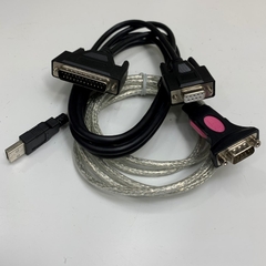 Cáp Điều Khiển Cân Điện Tử A&D AX-USB-25P-EX USB Converter FTDI Chip RS-232C Dài 3.5M 11.6ft Shielded Cable For AND Balances GF Series witch Computer Data Transfer