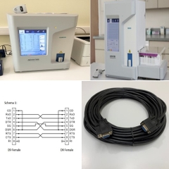 Cáp Kết Nối Máy Xét Nghiệm Huyết Học Xinh Hóa Tự Động Siemens Advia to Computer Cable RS232 DB9 Female to Female Null Modem Cable 20M