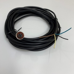 Cáp Điều Khiển Startseite Schlüter D-79674 S12/4-G-PV-010 Dài 7M 23ft Cable M12 4 Pin A-Code to 4 Core Bare Wire Open End For Sensor and Robotik Cable