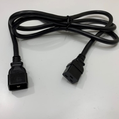 Dây Nguồn Cisco CAB-C19-CBN 7Ft Dài 2M Jumper Power Cord C20 to C19 20A 250V 3x3.31mm² 12AWG UL SJT LL57855 Cable OD 11mm Conditions 105°C