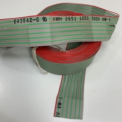 Cáp Bẹ Nhiều Mầu OKIFLEX IDC 34 Pin Flat Rainbow Ribbon Cable 34 Wire 1.27mm Pitch 34 Way Unscreened 43mm Width  E43842-G  AWM 2651 28AWG 105°C 300V VW-1 Length 1M