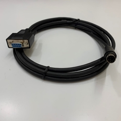 Cáp Điều Khiển RS232 Communication R88A-CCG002P2 Cable 7Ft Dài 2M Mini Din 8 Pin to DB9 Female For CN3 Port OMRON G Series AC Servo Drive to Computer