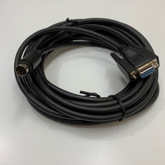 Cáp Điều Khiển RS232 Communication R88A-CCG002P2 Cable 10Ft Dài 3M Mini Din 8 Pin to DB9 Female For CN3 Port OMRON G Series AC Servo Drive to Computer