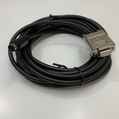 Cáp Điều Khiển RS232 Communication R88A-CCG002P2 Cable 17Ft Dài 5M Mini Din 8 Pin to DB9 Female For CN3 Port OMRON G Series AC Servo Drive to Computer