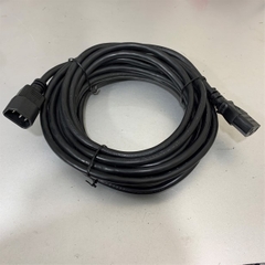 Dây Nguồn Chụp WELL SHIN WS-002 WS-003 AC Power Cord C14 to C13 10A 250V 3x1.0mm² H05VV-F Cable OD 7.7mm Length 8M For Máy Chủ, Switch Network Rack Mount