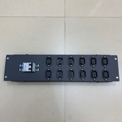 Thanh Nguồn Điện PDU 2U Rack 12 Way IEC C13 Outlet Có MCB Công Suất Max 20A
